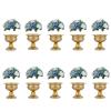 NUPTIO 10 Pcs Wedding Vase & 10 Pcs Artificial Flowers Set for Wedding Centerpieces for Tables view 1
