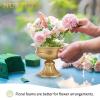 NUPTIO 10 Pcs Wedding Vase & 10 Pcs Artificial Flowers Set for Wedding Centerpieces for Tables view 3