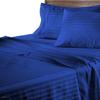 3 Piece Hospital Bed Sheet Set, Soft 100% Egyptian Cotton 400 Thread-Count, Fitted Sets Comfy, with Elastic All Around, for Home Care/Adjustable Beds (Egyptian Blue Stripe, Twin XL 39" x 80"x 16") view 2