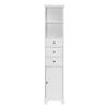 LUMISOL 68" Tall Bathroom Cabinet with Door, Freestanding Narrow Bathroom Storage Cabinet with Drawers, Slim Bathroom Floor Cabinet with Adjustable Shelves (White) view 4