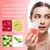 2 PACK Reusable Cube Silicone Mold Ice Roller For Face Cold Therapy Facial Massage Roller (Pink + Blue) view 3