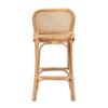 Baxton Studio Adrena Modern Bohemian Natural Brown Rattan Bar Stool view 4