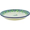 Polmedia Polish Pottery Dinner Plate - Green Flora Pattern Handmade in Boleslawiec Poland by Ceramika Artystyczna + Certificate of Authenticity view 2