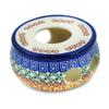 Polmedia Polish Pottery Heater - Grecian Sea Pattern Handmade in Boleslawiec Poland by Ceramika Artystyczna + Certificate of Authenticity view 1