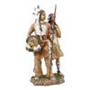 1 Pcs Hand Painted Eagle Warrior Couple Husband & Wife Family Figurine 12.5" H view 3