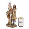 1 Pcs Hand Painted Eagle Warrior Couple Husband & Wife Family Figurine 12.5" H view 4