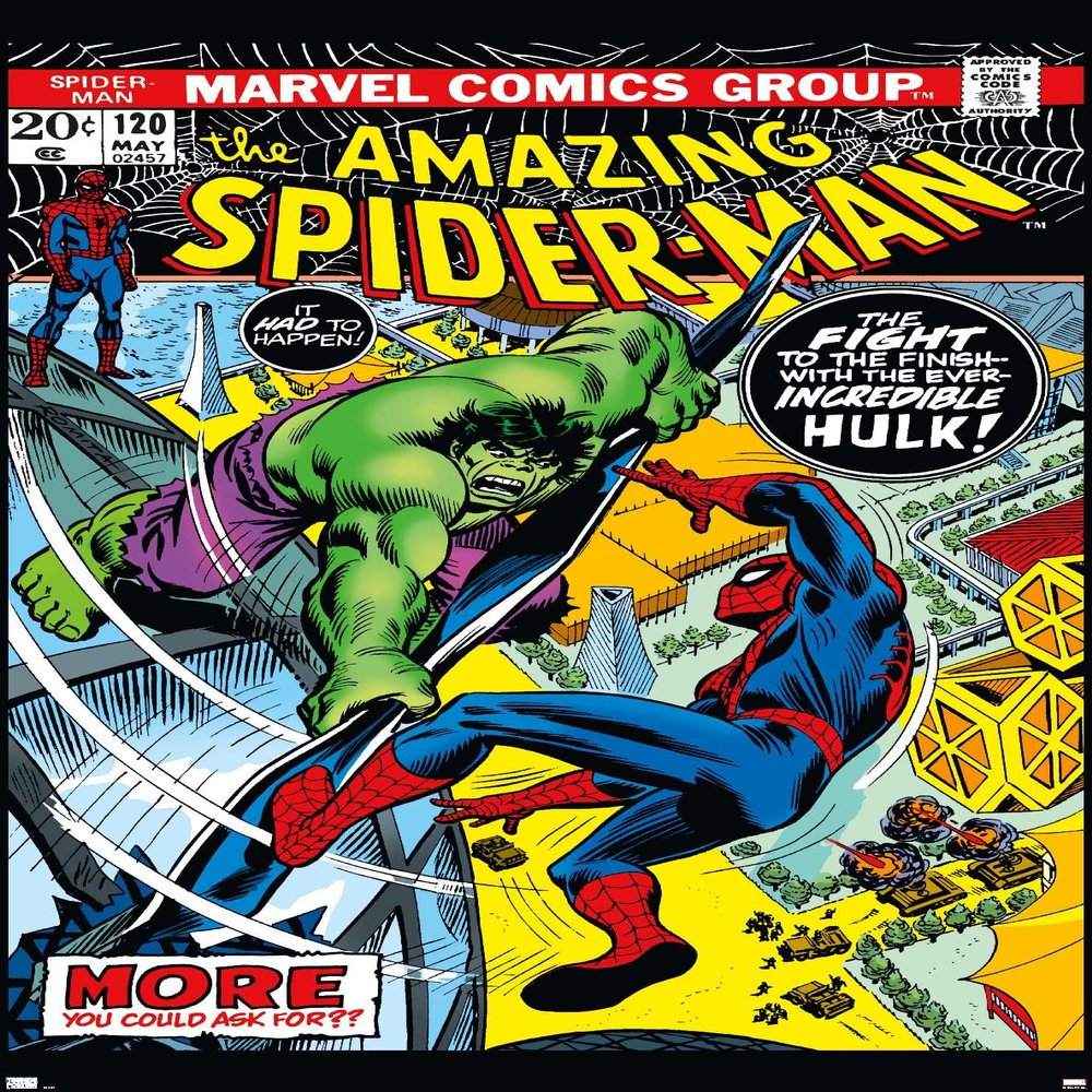 Marvel Comics Amazing Spider-Man #120 Wall Poster, 34L" x 22.4W", Premium Unframed Version