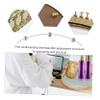 1 PC Ladies Round Plate Dresser Gold Platter Sundries Display Tray Bedroom Style for Bathroom Trinket with Dish Cosmetics European Jewelry Decorative Desktop view 2