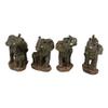 African Elephant Mother & Calf Family Set Of 4 Mini Figurines view 1