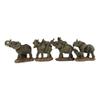 African Elephant Mother & Calf Family Set Of 4 Mini Figurines view 3