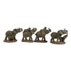 African Elephant Mother & Calf Family Set Of 4 Mini Figurines view 4