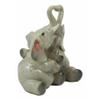 1 Pcs Loving Hugs Elephant Couple Figurine With Heart Shaped Trunks Anniversary Decor view 4