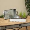 Set of 2 Farmhouse Nesting Metal Trays view 2