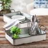 Set of 2 Farmhouse Nesting Metal Trays view 3