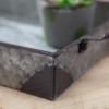 Set of 3 Rustic Decorative Metal Trays view 3
