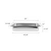 TrueCraftware- 22" x 14" x 4-1/2" Full Size Dripless Water Pan Stainless Steel - Hold Water For Steam Table Chafing Dish Equipment For Food Warmer Steam Table Pans Water Pan For Food Pan view 3
