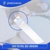 2000 Disposable Bib Holders - Light Flexible Neck Holder Straps for Dental Bib, Drapes, Covers - Paper Napkin Holder with Easy-to-Peel Self-Adhesive Ends - Adjustable Size, White (8 Boxes of 250) view 2