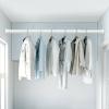 Aluminum Curtain Rod, Retractable Ceiling Curtain Track, Silent Chute, Room Divider Curtain Rod, Curtain Track System, White/black, With 20 Curtain Rings ( Color : White , Size : 1.1-1.6m ) view 1