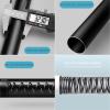 Aluminum Curtain Rod, Retractable Ceiling Curtain Track, Silent Chute, Room Divider Curtain Rod, Curtain Track System, White/black, With 20 Curtain Rings ( Color : White , Size : 1.1-1.6m ) view 4