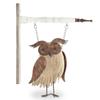 K&K Interiors Wood and Rusty Metal Owl Arrow Replacement, 13.25-inch Height view 1