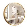 NeuType Round Mirror 20inch Circle Mirror for Wall Metal Framed Wall-Mounted Mirror for Wall Decor Decorative Mirrors for Entryway Living Room Bedroom Bathroom Home Modern(Gold) view 1