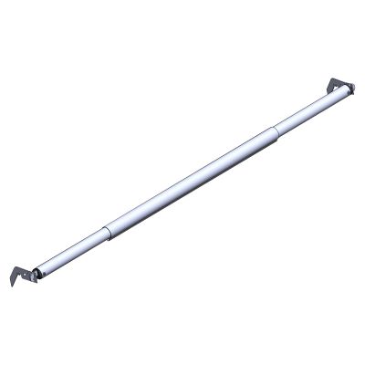 Hecis Double Layer Adjustable Crossbar and Hangers for Pipe and Drape Kit, 8-10ft Width Silvery Aluminum Backdrop Stand
