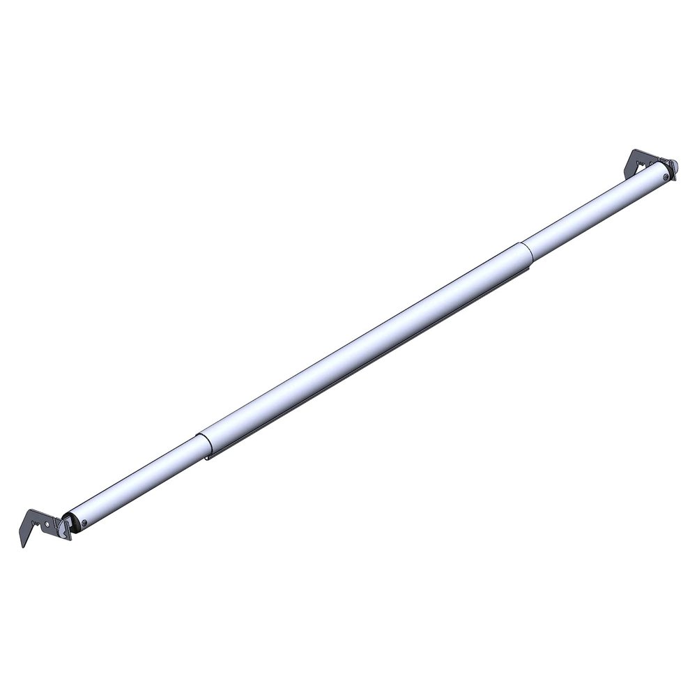 Hecis Double Layer Adjustable Crossbar and Hangers for Pipe and Drape Kit, 8-10ft Width Silvery Aluminum Backdrop Stand
