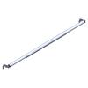Hecis Double Layer Adjustable Crossbar and Hangers for Pipe and Drape Kit, 8-10ft Width Silvery Aluminum Backdrop Stand view 1