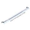 Hecis Double Layer Adjustable Crossbar and Hangers for Pipe and Drape Kit, 8-10ft Width Silvery Aluminum Backdrop Stand view 2