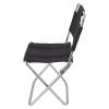 Walfront Folding Chair, Portable Fishing Chair Breathable Fabric Portable Small Backrest Fishing Chair for Camping Barbecue Backpacking view 1