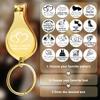 20pcs Personalized 4 in 1 Multi Function Bottle Opener, Gold Nail Clipper, Wedding Favors Brewery, Private Customized, Multitool Gifts for Men view 3