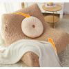 Fireside Chair Cover, Stretch Armless Lounge Chaise Slipcover Lazy Floor Sofa Furniture Protector Lounge Chair Slipcover Decorative Bean Bag Couch Cover-Y||Fireside Chair view 4