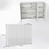 LOKO Large Bathroom Mirror Cabinet, Wall Mounted Medicine Cabinet with 3 Mirrored Doors & Mounting Hardware, Triple Mirror Door Bathroom Wall Cabinet, 36 x 4.5 x 25.5 Inches view 2