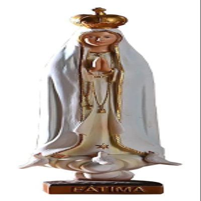 ALDEPO Sculpture Tabletop Sculpture Modern Decor Statue Ornaments,Catholic Statue Fatima Statue Virgin Mary Figure Tabletop Decor Statue Resin Figurine