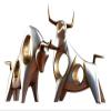 ALDEPO Sculpture Tabletop Desk BathDecoration Sculpture,Cattle Statue ox Decor Sculpture Cabinet Crafts Abstract view 1