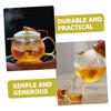 Homoyoyo Hammer Pattern Glass Teapot Thickened Kettle for for Kung Fu Tea Brewing and Floral Elegant Design Handle view 2