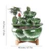 BONAD Indoor Fountain Tabletop Fountain Office Desk Decoration Water Fountain Interior Ceramic Decoration Desktop Fountain Creative Table Waterfall Fountain Meditation Fountain view 2