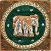 AeraVida Elegant Thai Elephant Velvet and Pearls Set of 2 Square Pillow Case - Dk Green | Decorative Throw Pillow Covers | Sofa Pillow Cover Cases | Elephant Square Pillow Covers Set of 2 view 4