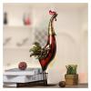 ALDEPO Sculpture Tabletop Desk BathDecoration Sculpture,Vivid Metal Sculpture Multicolor Iron Rooster Handmade Sculpture Furnishing view 4