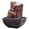 BONAD Indoor Fountain Desktop Fountain Chinese Retro Tabletop Water Fountains Indoor Living Room Decor Waterfall Fountain Office Desk Decoration Lucky Fountains Meditation Fountain view 1