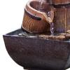 BONAD Indoor Fountain Desktop Fountain Chinese Retro Tabletop Water Fountains Indoor Living Room Decor Waterfall Fountain Office Desk Decoration Lucky Fountains Meditation Fountain view 2