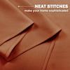 NICETOWN Kitchen Curtains - Room Darkening Thermal Insulated Thick Soft Valances, 36 Inch Length Short Curtains for Living Room/Bathroom Decor, 2 Panels, 52" W x 36" L, Burnt Orange view 4