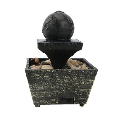 BONAD Indoor Fountain Tabletop Fountain Interior Decoration Desktop Water Fountain Living Room Office Desk Waterfall Decor Fountain Restaurant Hotel Front Desk Ornaments Meditation Fountain