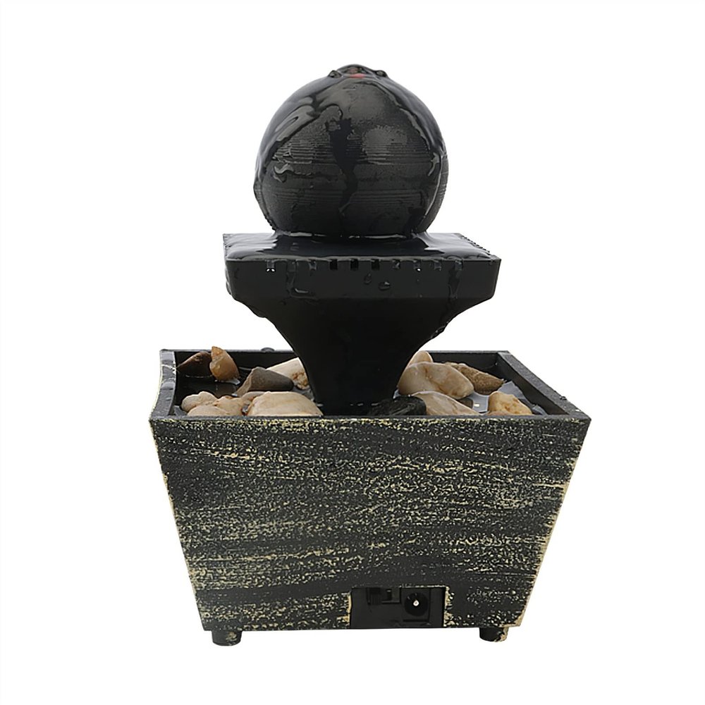 BONAD Indoor Fountain Tabletop Fountain Interior Decoration Desktop Water Fountain Living Room Office Desk Waterfall Decor Fountain Restaurant Hotel Front Desk Ornaments Meditation Fountain