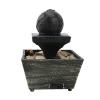 BONAD Indoor Fountain Tabletop Fountain Interior Decoration Desktop Water Fountain Living Room Office Desk Waterfall Decor Fountain Restaurant Hotel Front Desk Ornaments Meditation Fountain view 1