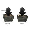 BONAD Indoor Fountain Tabletop Fountain Interior Decoration Desktop Water Fountain Living Room Office Desk Waterfall Decor Fountain Restaurant Hotel Front Desk Ornaments Meditation Fountain view 2