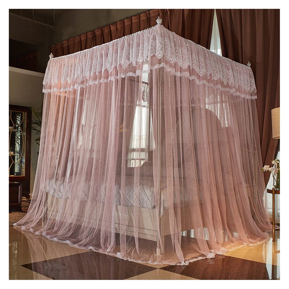 Bed Canopy Luxury Bedroom Decoration Bed Canopy, Mosquito Net, 360  Protective Bed Curtain is Used for 1.5m/1.8m/2m Single Double Bed, Easy to Install (Size : 180x220x200cm)