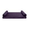 SLIPCOVER ONLY V5 Velvet Indoor Daybed Mattress Pillow Contrast Trim Twin-XL AD339 view 2