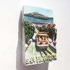 USA 3D San Francisco Fridge Magnet Souvenir Gift,Resin Handmade San Francisco Refrigerator Magnet Home & Kitchen Decoration Collection view 4