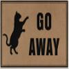 SXU Go Away Funny Cat Doormat Go Away Door Mat Rubber Non-Slip Entrance Rug Floor Mat Balcony Mat Funny Home Decor Indoor Mat 20x32inch view 1